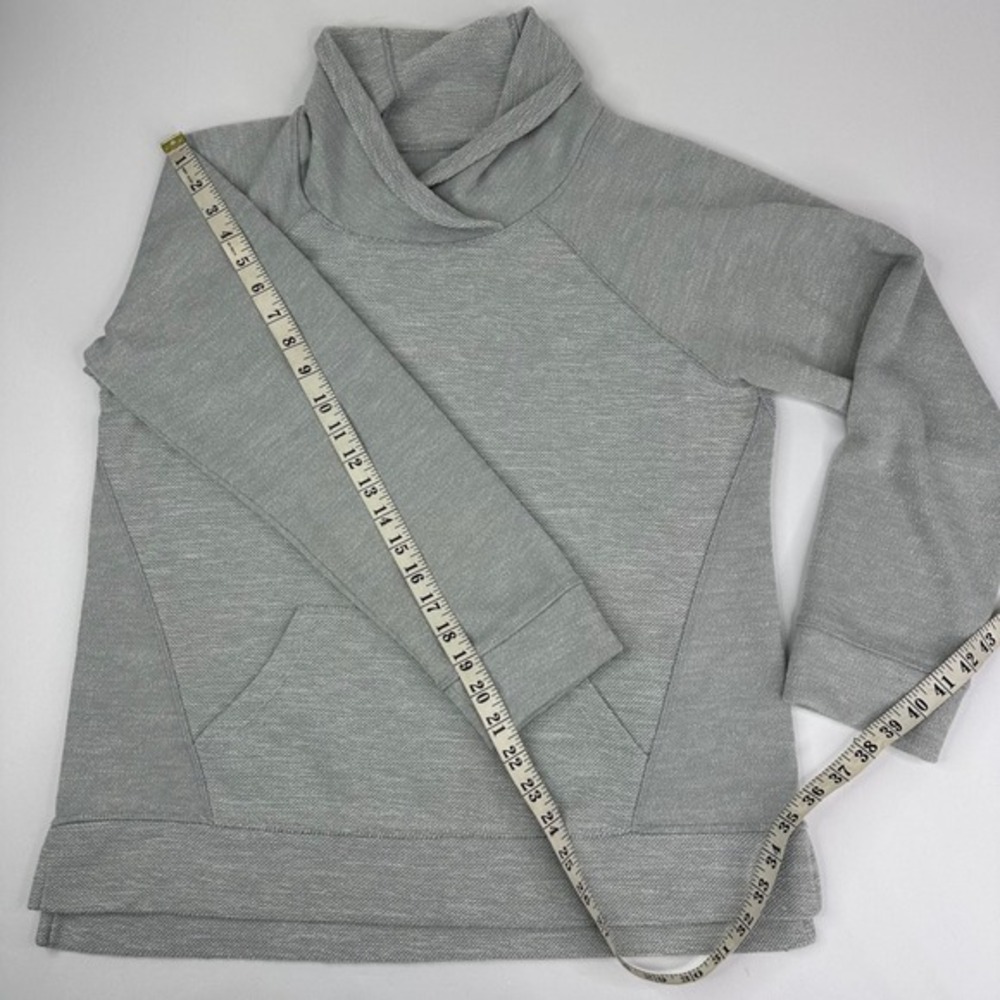 L.L.Bean Womens Gray Shawl Neck Pullover Athletic Sweatshirt‎ Size Medium - Picture 15 of 16